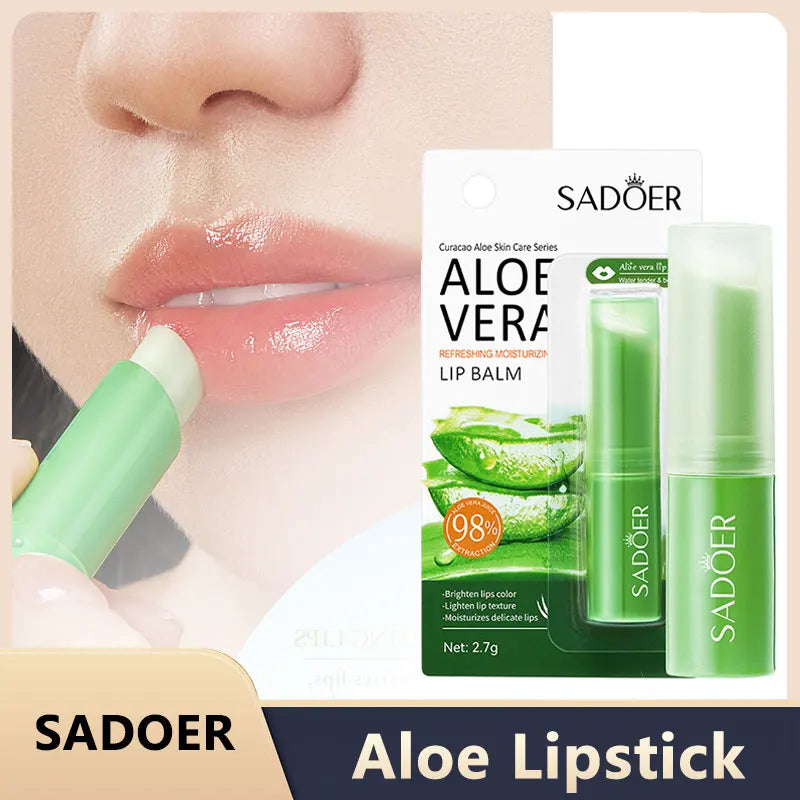 Lip Aloe Balm Nourishing, Hydrating and Moisturizing Preventing Cracking and Repairing Lips Gentle Non Irritating