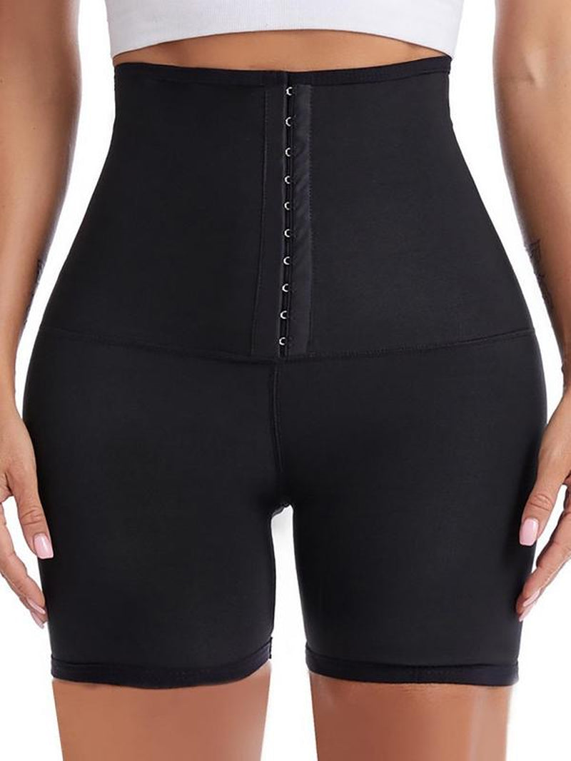 Women'S Solid High Waist Sauna Shorts, Breathable Comfortable Tummy Control Hip Lift Sauna Shorts, Gym Clothes, Ladies Sportswear for Indoor Outdoor Wear