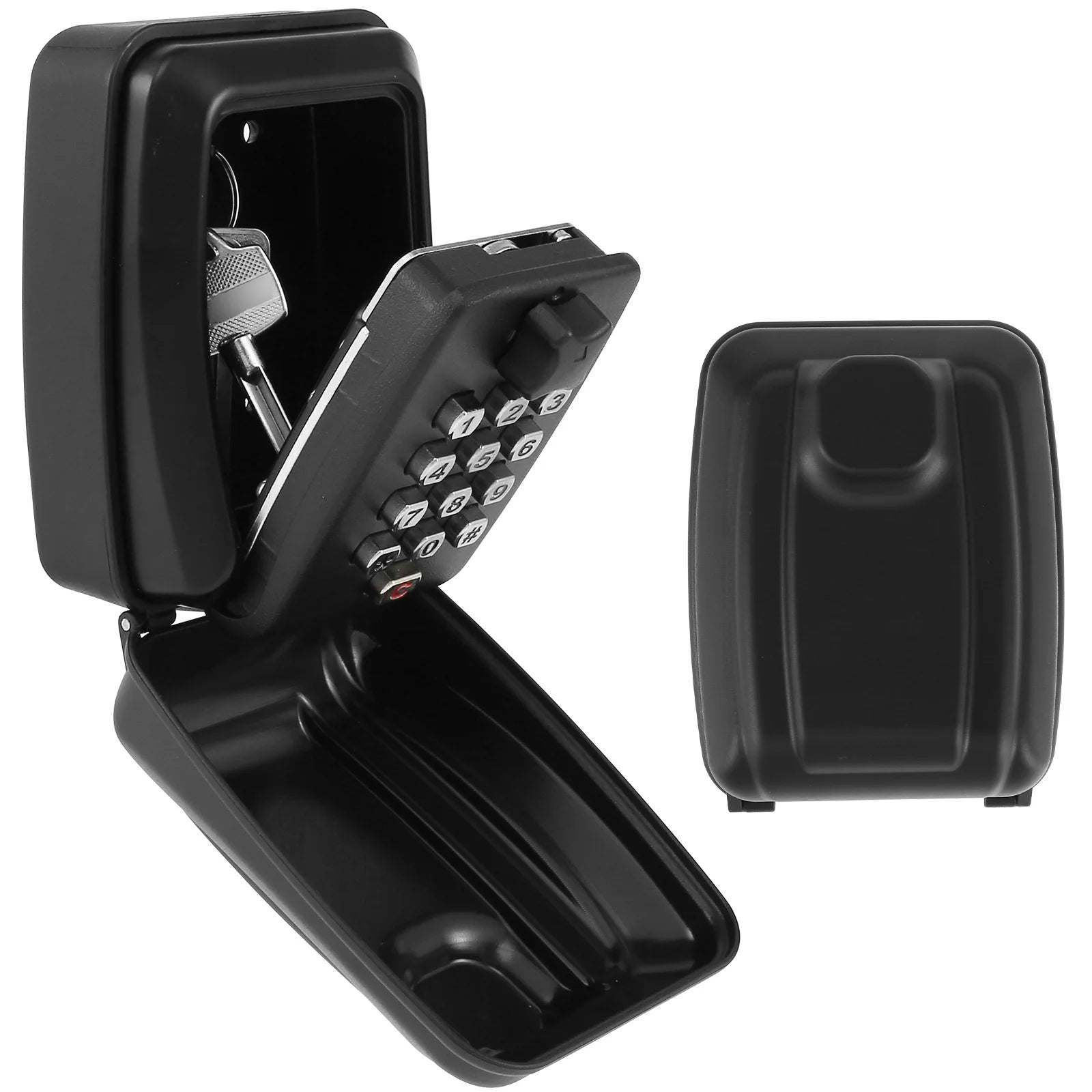 Key Lock Box Wall-Mount Secret Code Security Key Safe Secret Organizer Box No Key Home Office Weatherproof Safe Key Keeper NEW