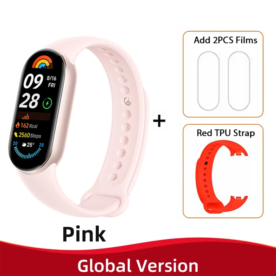 Global Version  Smart Band 9 150+ Sports Modes Sleep Monitoring 1.62" AMOLED Display 21-Day Battery Mi Wrist Sport Watch
