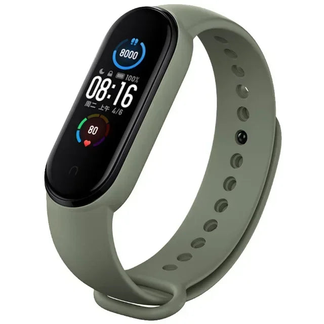 Watch Strap for  Mi Band 7 6 5 4 3 Wristband Silicone Bracelet Wrist Straps Miband 3/4 Band5 Band6 Smartwatch Accessories