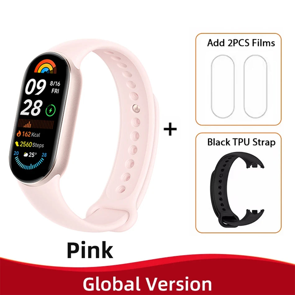 Global Version  Smart Band 9 150+ Sports Modes Sleep Monitoring 1.62" AMOLED Display 21-Day Battery Mi Wrist Sport Watch