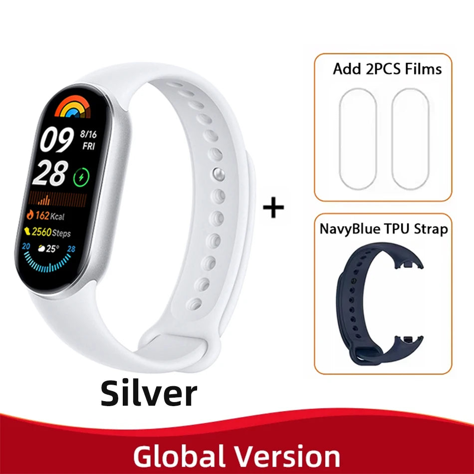Global Version  Smart Band 9 150+ Sports Modes Sleep Monitoring 1.62" AMOLED Display 21-Day Battery Mi Wrist Sport Watch