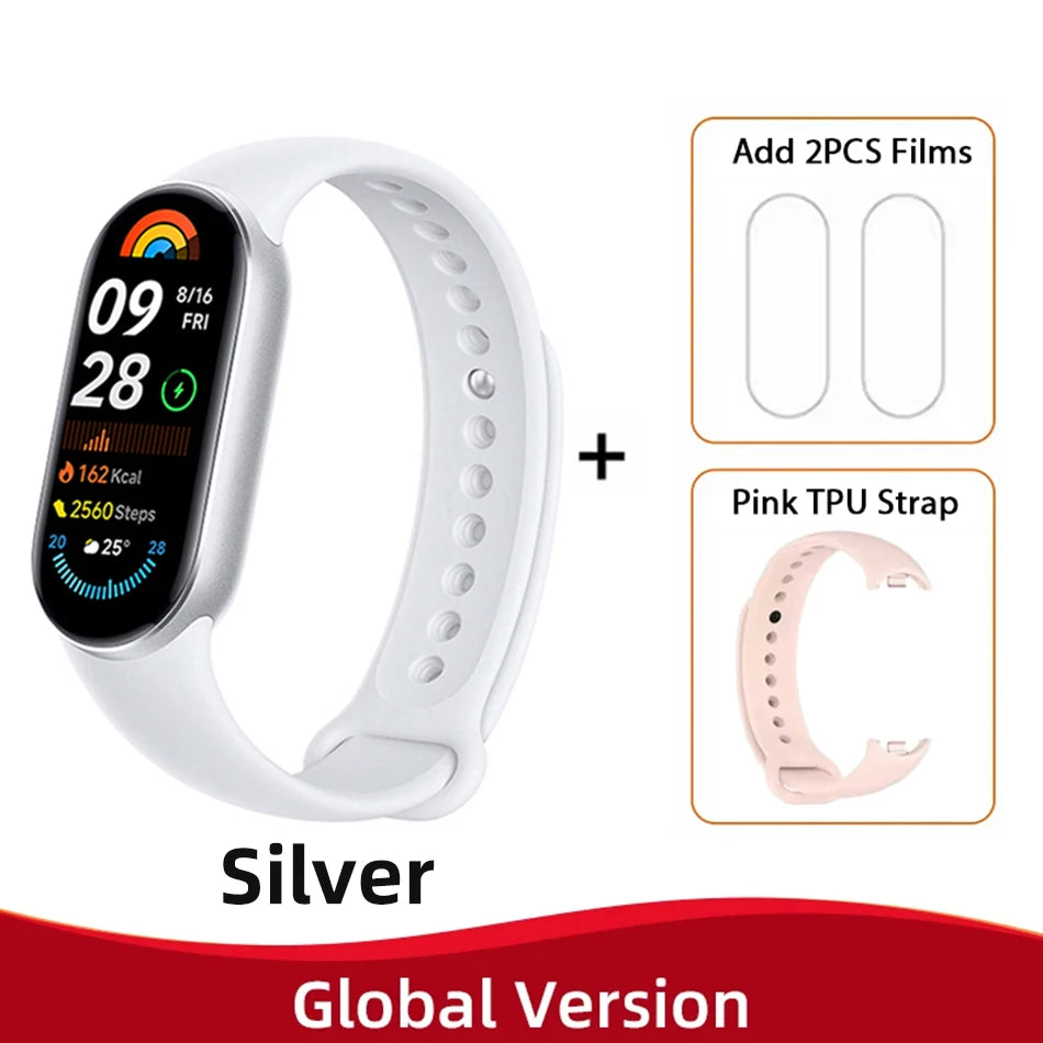 Global Version  Smart Band 9 150+ Sports Modes Sleep Monitoring 1.62" AMOLED Display 21-Day Battery Mi Wrist Sport Watch
