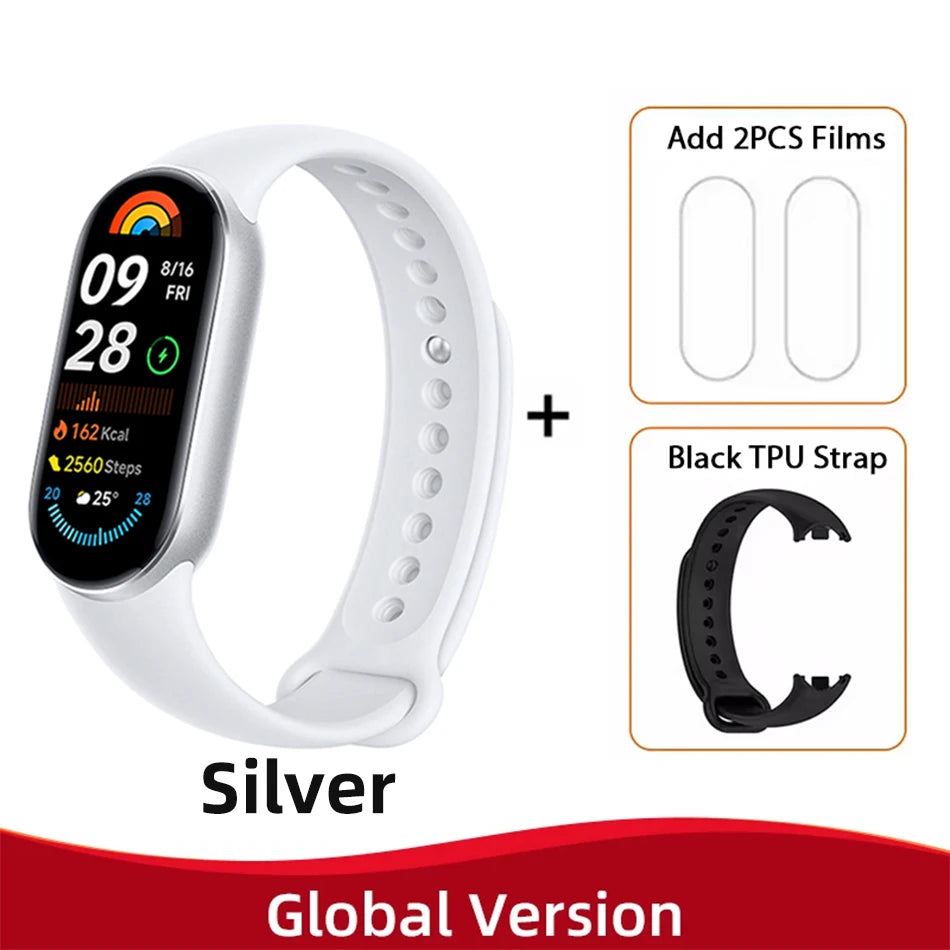 Global Version  Smart Band 9 150+ Sports Modes Sleep Monitoring 1.62" AMOLED Display 21-Day Battery Mi Wrist Sport Watch