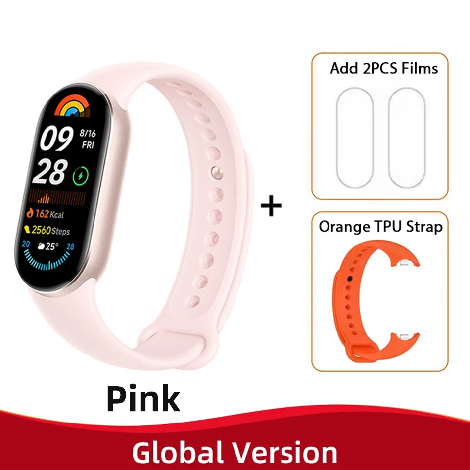 Global Version  Smart Band 9 150+ Sports Modes Sleep Monitoring 1.62" AMOLED Display 21-Day Battery Mi Wrist Sport Watch