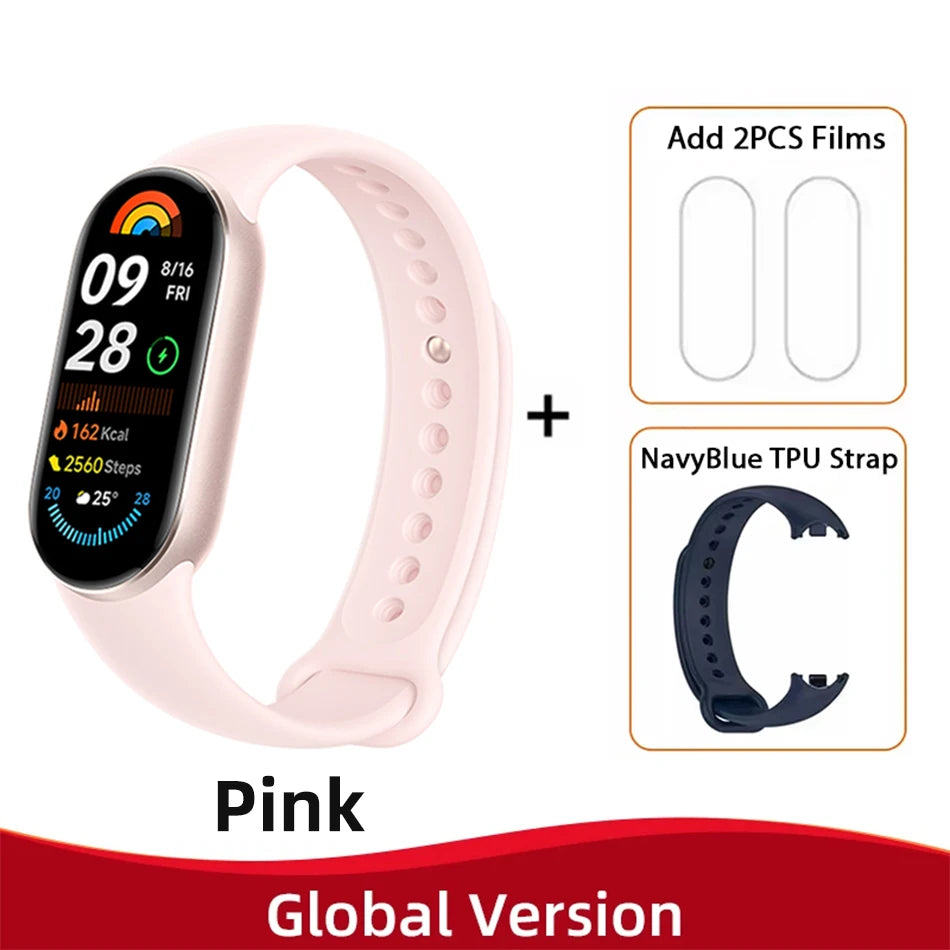 Global Version  Smart Band 9 150+ Sports Modes Sleep Monitoring 1.62" AMOLED Display 21-Day Battery Mi Wrist Sport Watch