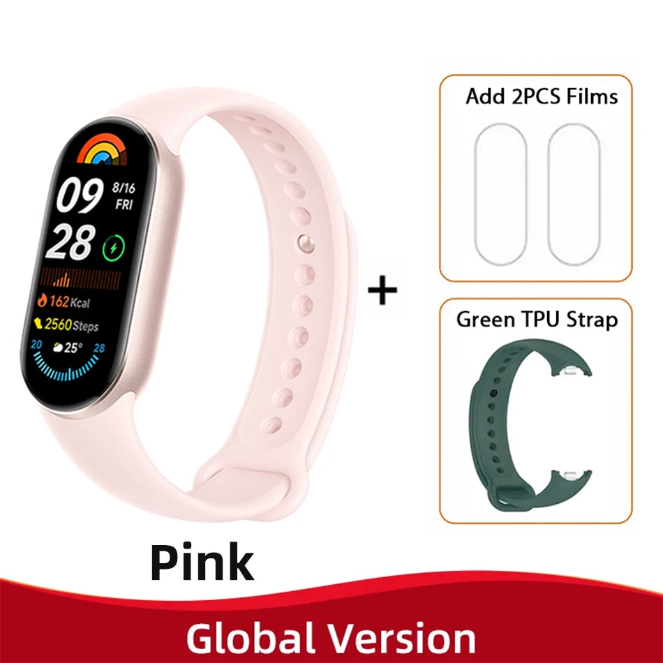 Global Version  Smart Band 9 150+ Sports Modes Sleep Monitoring 1.62" AMOLED Display 21-Day Battery Mi Wrist Sport Watch