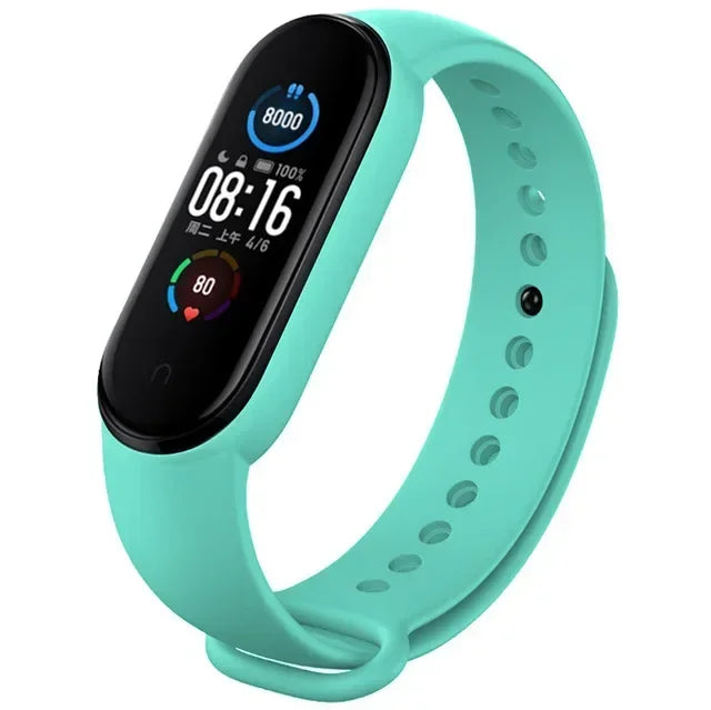 Watch Strap for  Mi Band 7 6 5 4 3 Wristband Silicone Bracelet Wrist Straps Miband 3/4 Band5 Band6 Smartwatch Accessories
