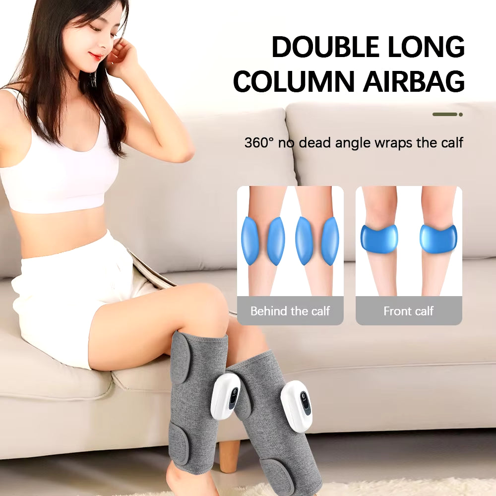 Eletric 360° Air Pressure Calf Massager Wireless Leg Massage 3 Mode Airbag Compresstion Relax Foot Calf Muscle Blood Circulation