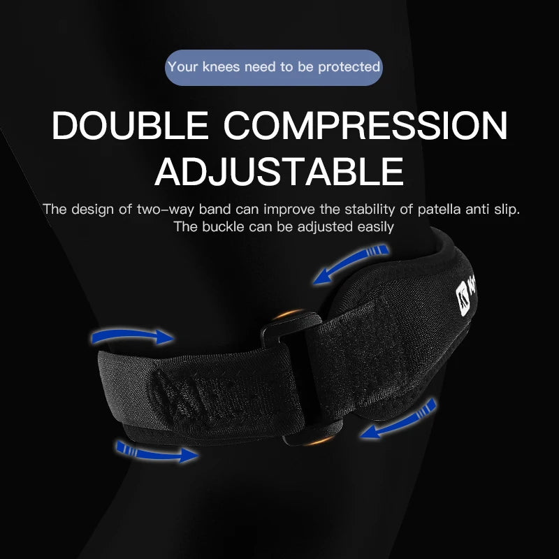 1 Adjustable Knee Pad for Pain Relief and Patellar Stabilizer Knee Support, Suitable for Hiking, Fitness, Basketball, and Runnin