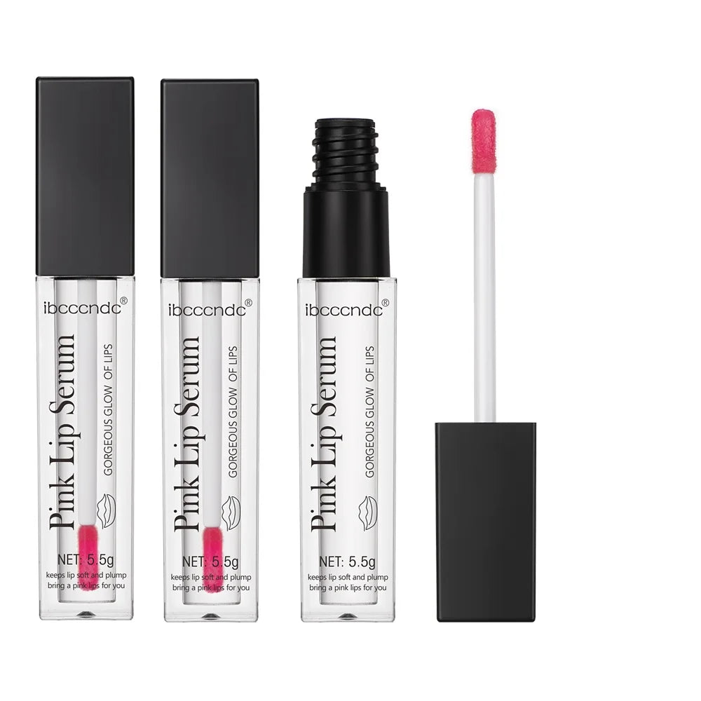 Natural Pink Serum Lips Pink Fresh Remove Dark Lips Gel Lightening Essence Cream Balm Repair Fine Line Brighten Lip Exfoliator