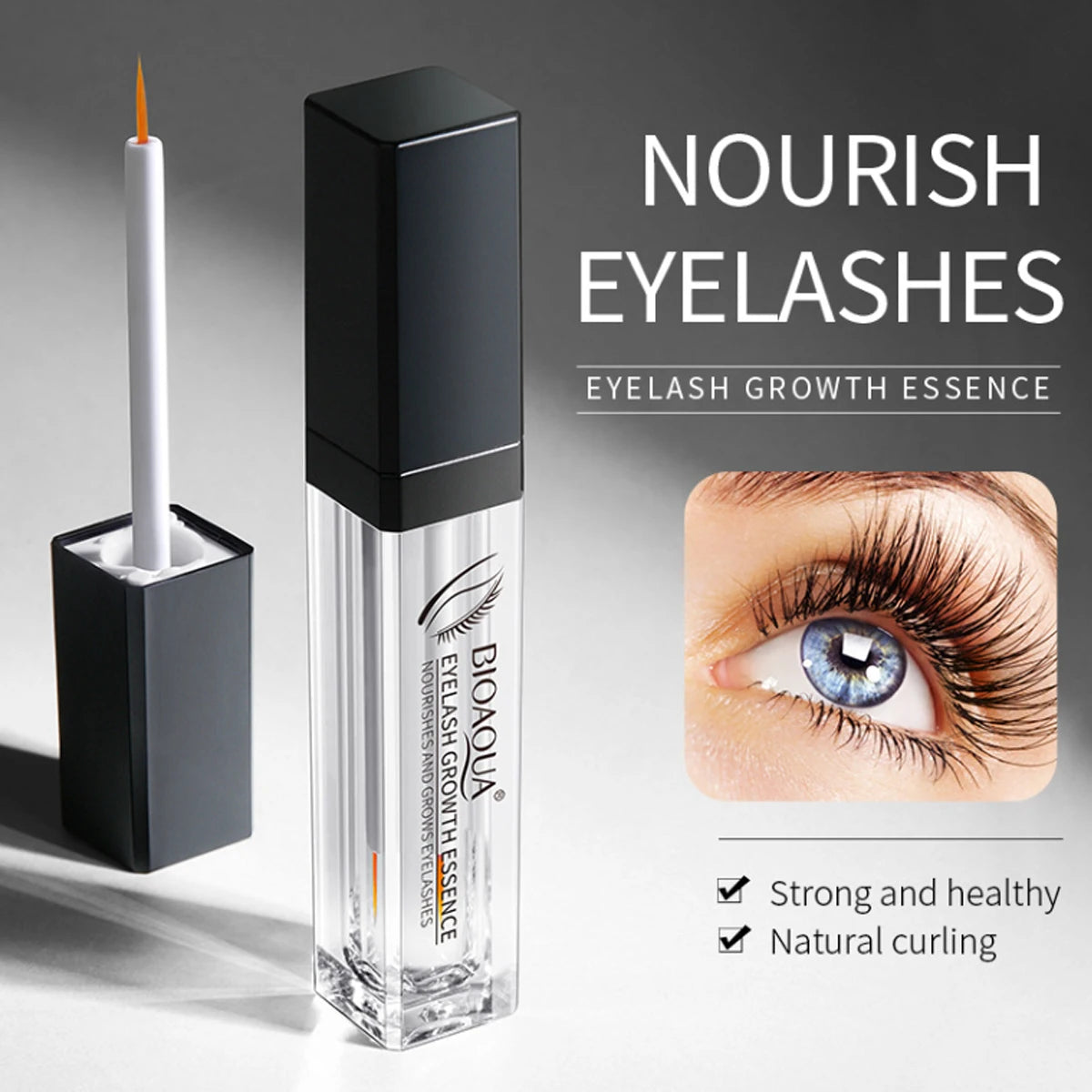 Eyelash Growth Essence Contains Natural Formula to Nourish, Strengthen and Repair the Thickness of Eyelash Root 7Ml