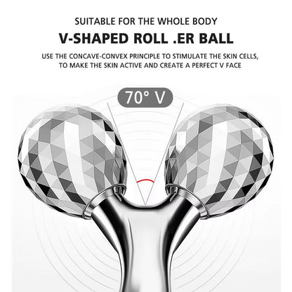 3D Y-Shaped Facial Massage Roller 360° Rotating Face Lifting Firming Face Slimming Remover Facial Massager Skin Care Tool