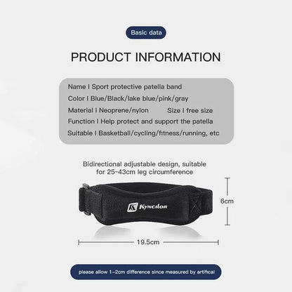 1 Adjustable Knee Pad for Pain Relief and Patellar Stabilizer Knee Support, Suitable for Hiking, Fitness, Basketball, and Runnin