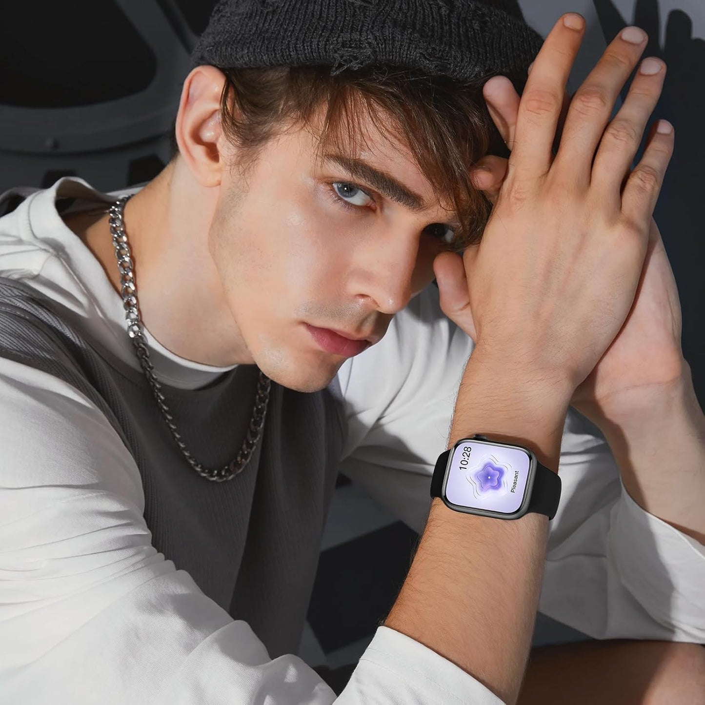 Sport Silicone Band Compatible with Apple Watch Bands 40Mm 38Mm 41Mm 44Mm 45Mm 42Mm 49Mm Women Men,Soft Wristband Waterproof Replacement Sport Strap for Iwatch Bands Series 9 8 7 6 5 4 3 2 1 SE Ultra
