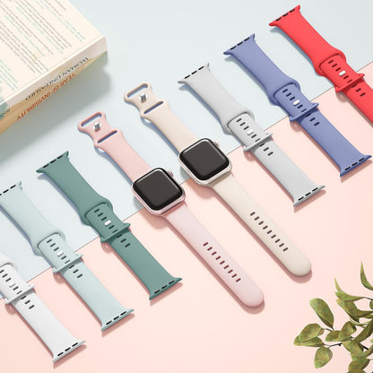 Sport Silicone Band Compatible with Apple Watch Bands 40Mm 38Mm 41Mm 44Mm 45Mm 42Mm 49Mm Women Men,Soft Wristband Waterproof Replacement Sport Strap for Iwatch Bands Series 9 8 7 6 5 4 3 2 1 SE Ultra