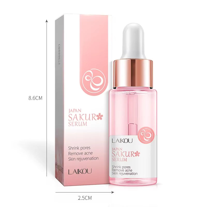 Sakura Face Essence anti Wrinkle Serum Shrink Pores Anti-Aging Moisturizing Dry Skin Care 17Ml or 30Ml