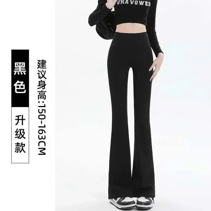 Women Trousers Flare Leggings High Waist Wide Leg Yoga Pants Seamless Fitness Workout Tights Gym Sports Casual Slimming Clothing