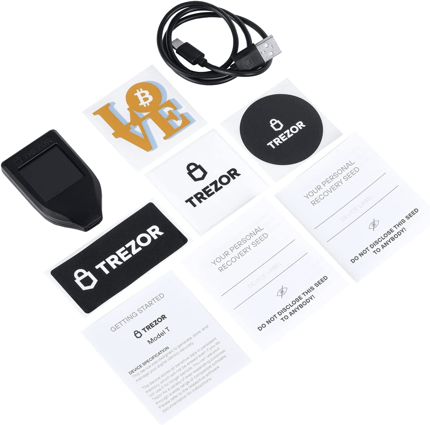 Model T - Crypto Hardware Wallet with LCD Touchscreen, Protecting Bitcoin & 1000'S of Coins with Maximum Security