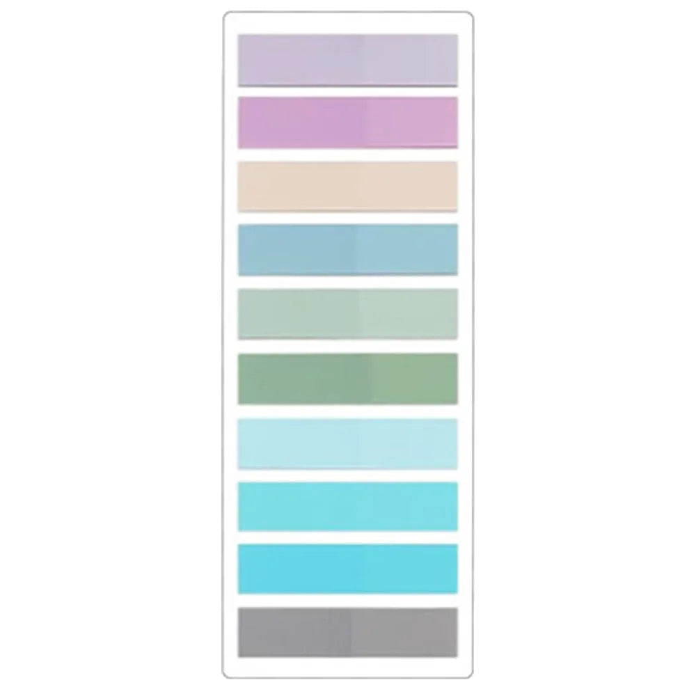 2400S Transparent Colorful Index Creative Memo Pads Office School Stationery Self-Adhesive Stickers Sticky Note Pads