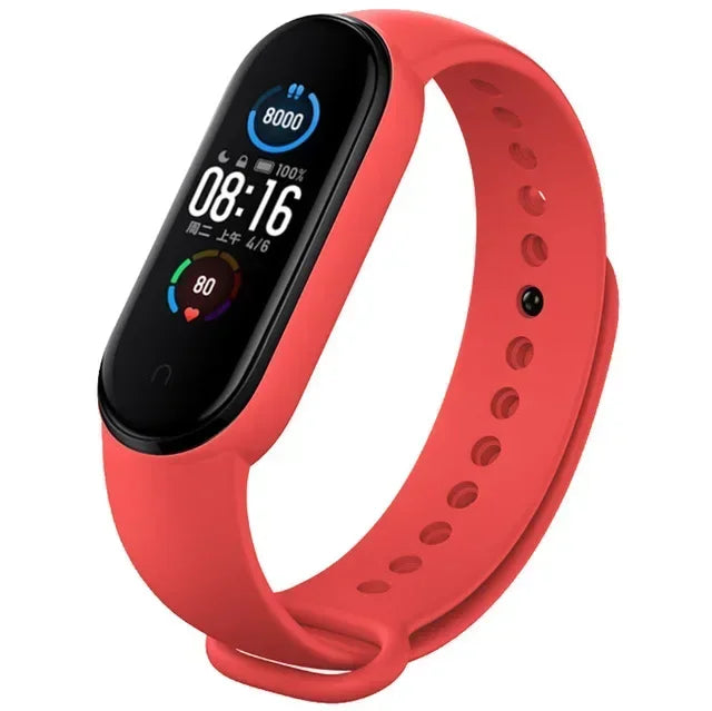Watch Strap for  Mi Band 7 6 5 4 3 Wristband Silicone Bracelet Wrist Straps Miband 3/4 Band5 Band6 Smartwatch Accessories