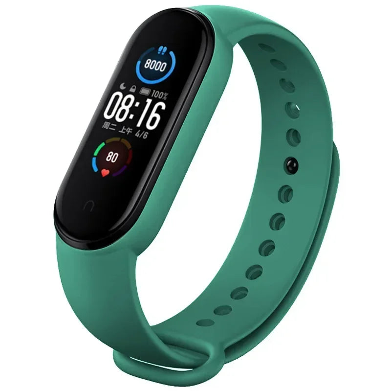 Watch Strap for  Mi Band 7 6 5 4 3 Wristband Silicone Bracelet Wrist Straps Miband 3/4 Band5 Band6 Smartwatch Accessories