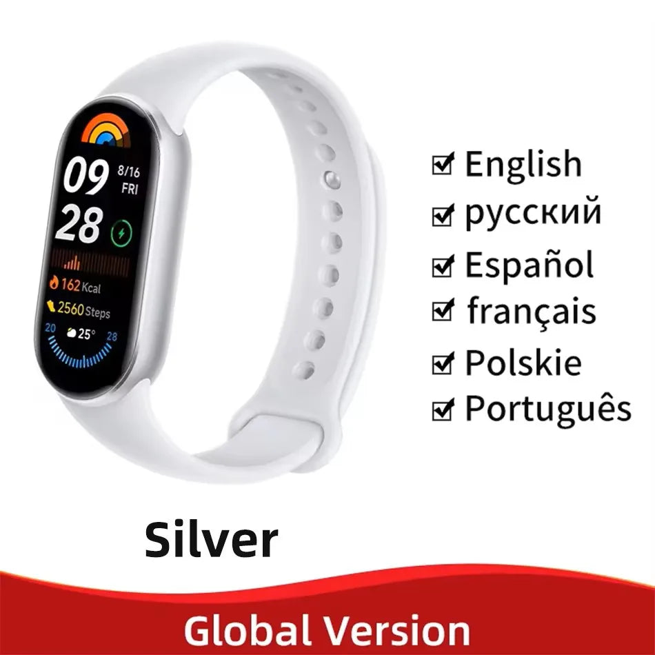 Global Version  Smart Band 9 150+ Sports Modes Sleep Monitoring 1.62" AMOLED Display 21-Day Battery Mi Wrist Sport Watch