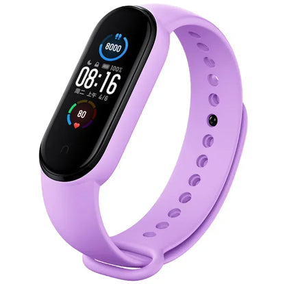 Watch Strap for  Mi Band 7 6 5 4 3 Wristband Silicone Bracelet Wrist Straps Miband 3/4 Band5 Band6 Smartwatch Accessories