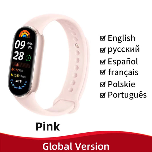 Global Version  Smart Band 9 150+ Sports Modes Sleep Monitoring 1.62" AMOLED Display 21-Day Battery Mi Wrist Sport Watch