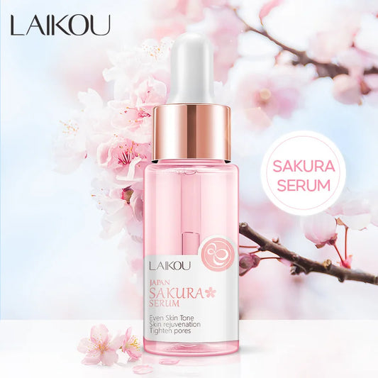 Sakura Face Essence anti Wrinkle Serum Shrink Pores Anti-Aging Moisturizing Dry Skin Care 17Ml or 30Ml